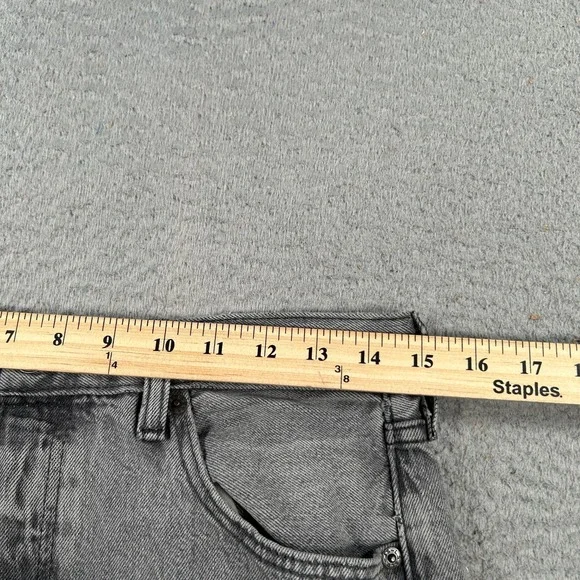 Levi's 501 '93 Jeans Men's 30x28 Gray Denim Straight Faded Distressed Button Fly - Picture 8 of 12